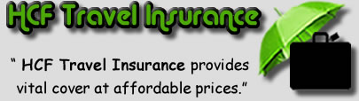 Logo of HCF Travel Insurance, HCF Travel Quote Logo, HCF Travel Insurance Review Logo