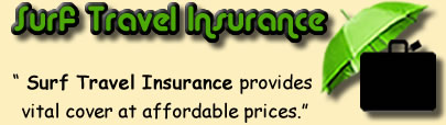 Logo of Surf Travel Insurance, Surf Travel Quote Logo, Surf Travel Insurance Review Logo